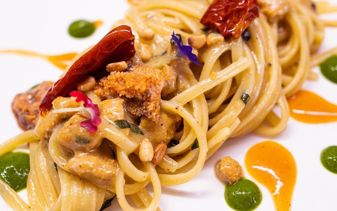 Linguine with sea urchins by Chef Sammarco