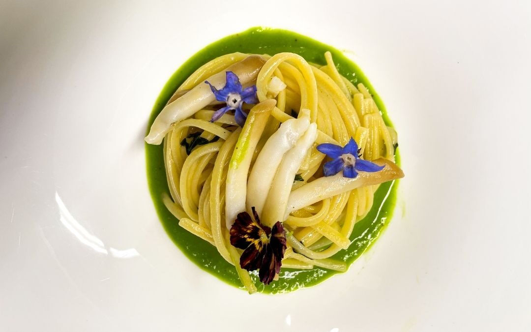 Linguine con cannolicchi e crema di broccoli dello chef Sammarco
